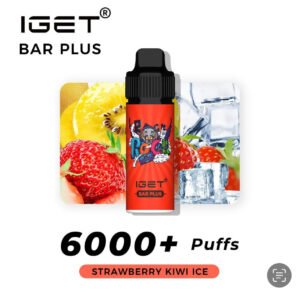 IGET BAR PLUS STRAWBERRY KIWI 6000 PUFFS