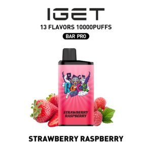 IGET BAR PRO STRAWBERRY RASPBERRY 10000 PUFFS