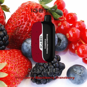 IGET MOON STRAWBERRY BLACKBERRY CRANEBERRY 5000 PUFFS