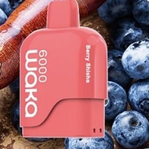 WAKA SOMATCH BERRY SHISHA  6000 PUFFS POD ONLE