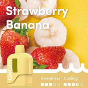 WAKA SOMATCH STRAWBERRY BANANA 3000 PUFFS POD ONLY