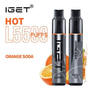 IGET HOT ORANGE SODA 5500 PUFFS