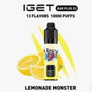 IGET BAR PLUS S3 KIT LEMONADE MONSTER 10000 PUFFS