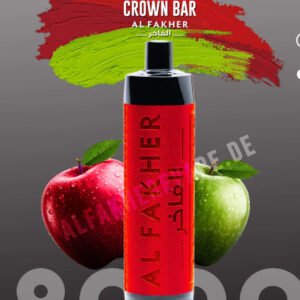 CROWN BAR EL FAKHER TWO APPLE 8000 PUFFS