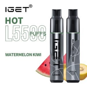 IGET HOT WATERMELON KIWI 5500 PUFFS