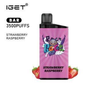 IGET BAR STRAWBERRY RASPBERRY 3500 PUFFS