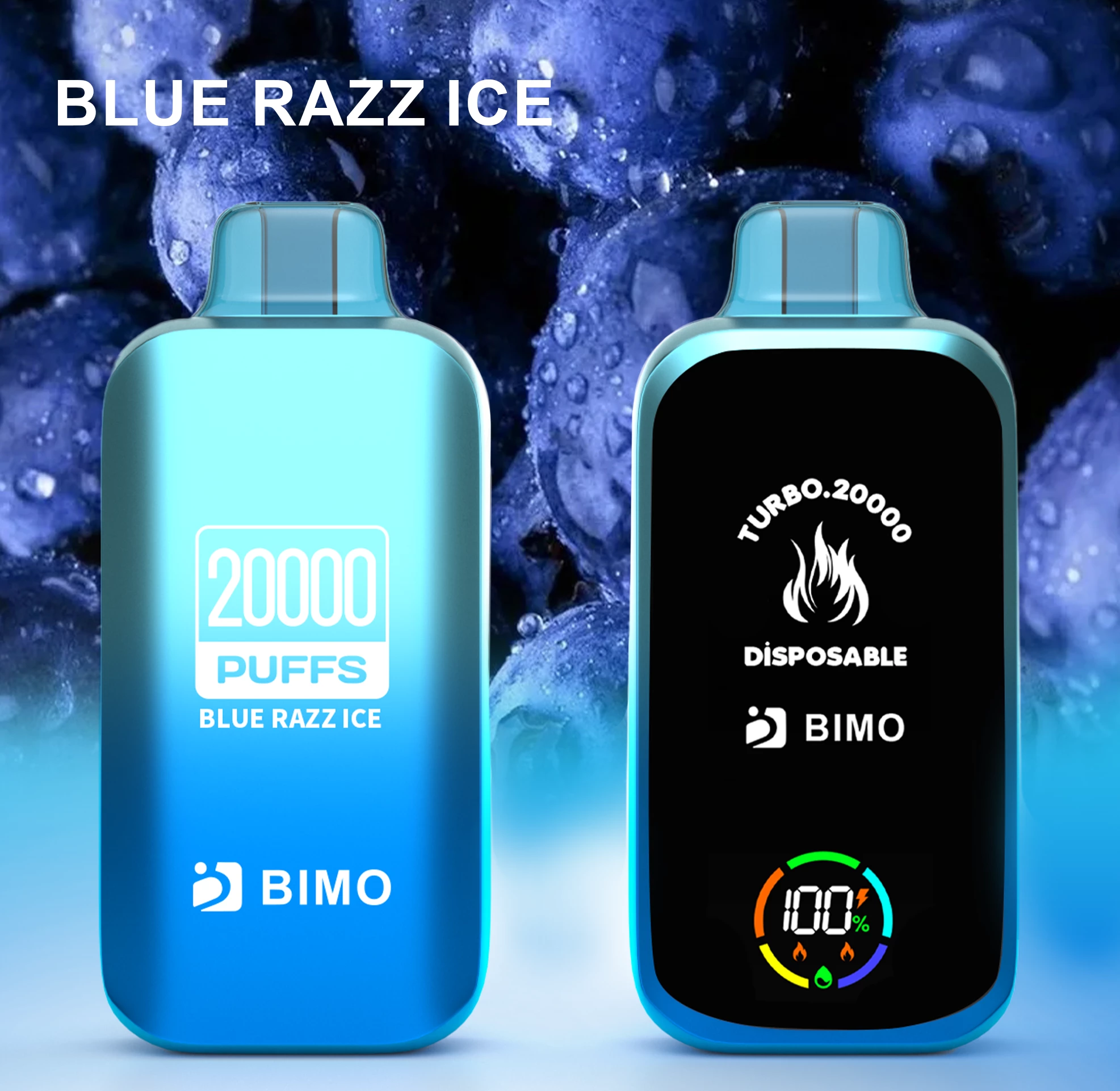 BIMO Turbo 20000 Puffs – Blue Razz Ice