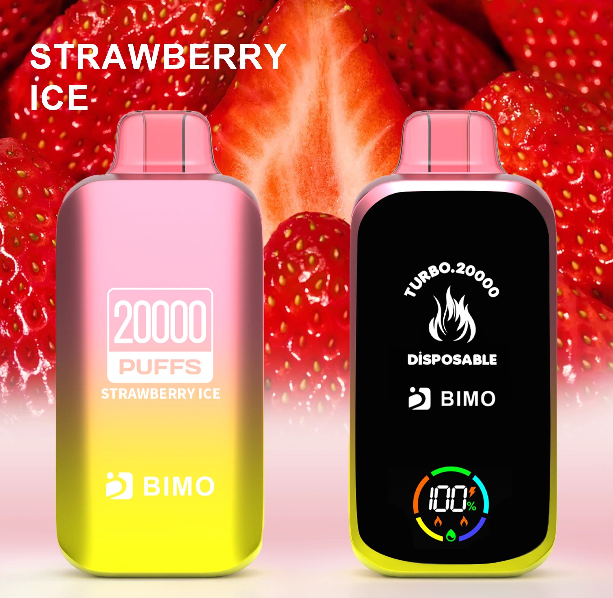 BIMO Turbo 20000 Puffs – Strawberry Ice