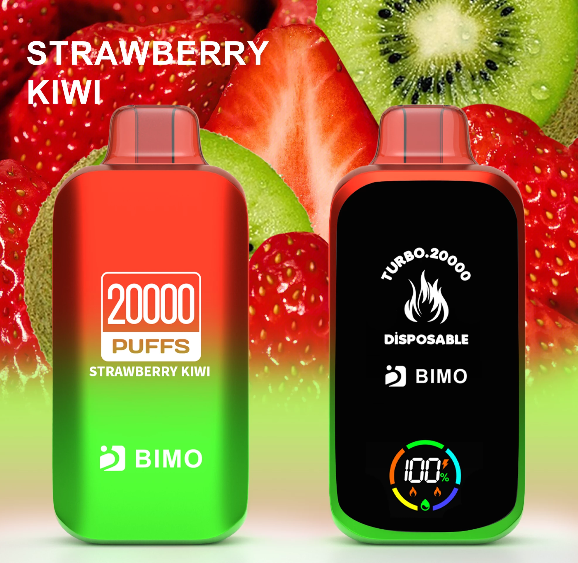 BIMO Turbo 20000 Puffs – Strawberry Kiwi