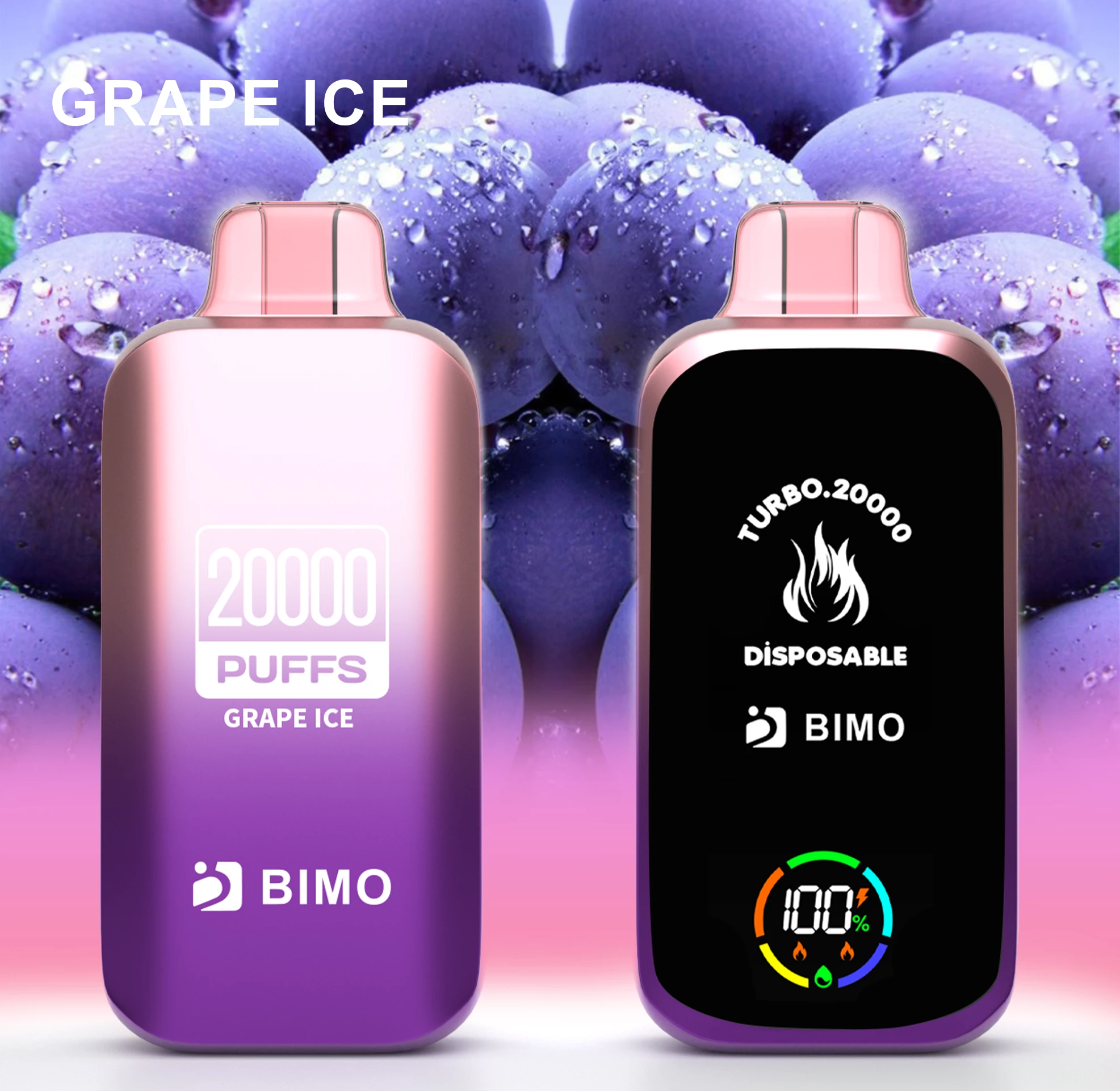BIMO Turbo 20000 Puffs – Grape Ice