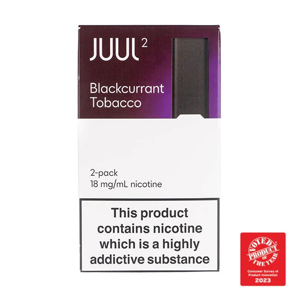 Blackcurrant Tobacco 18mg Juul2 Pods