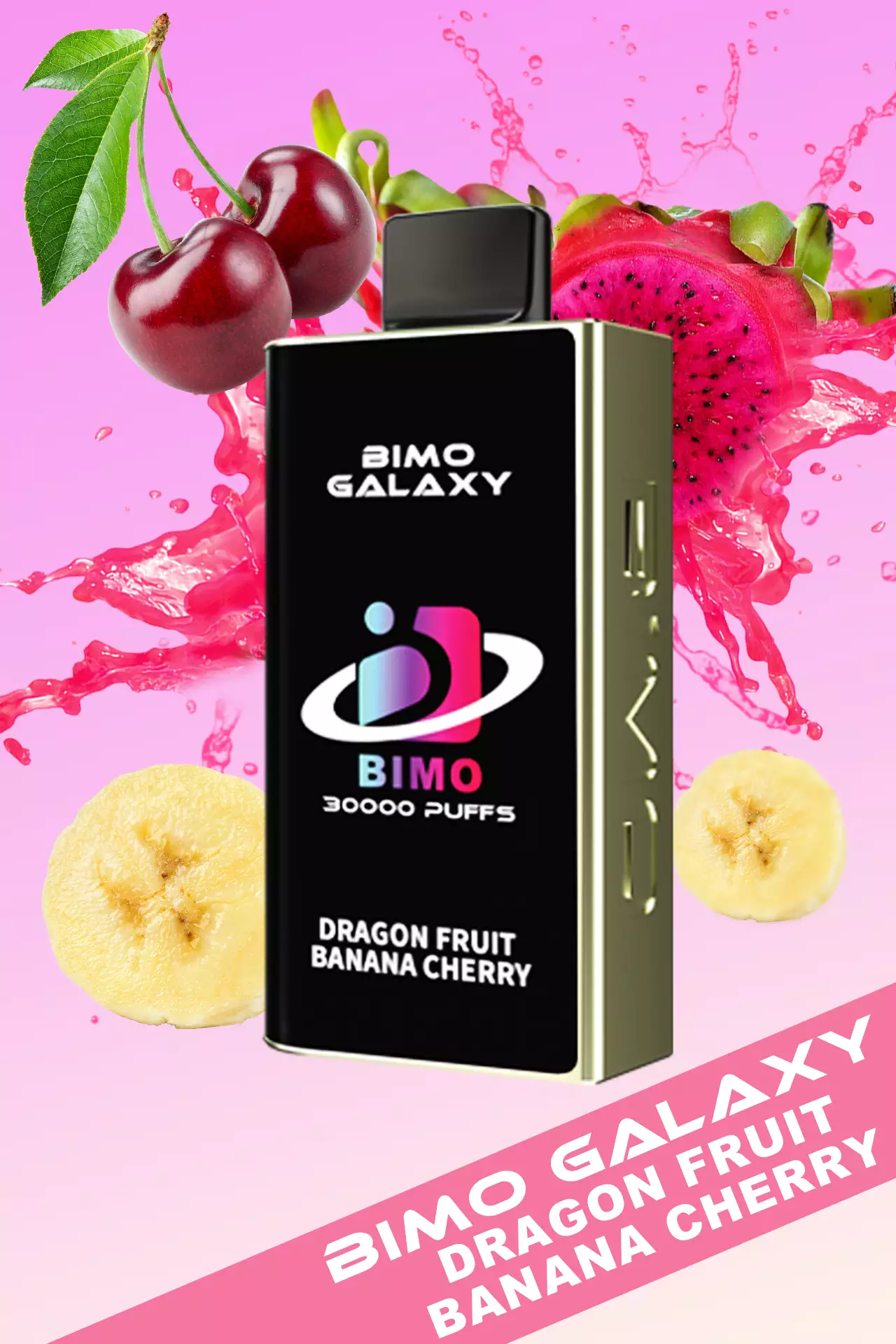 BIMO Galaxy 30000 Puffs – Dragon Fruit Banana Cherry