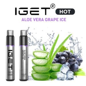 IGET HOT ALOE VERA GRAPE ICE 5500 PUFFS