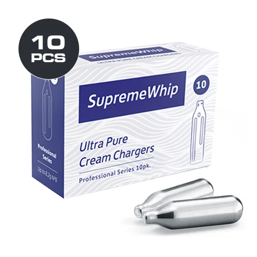 SUPREMEWHIP CREAM CHARGERS N2O – 10 PACK