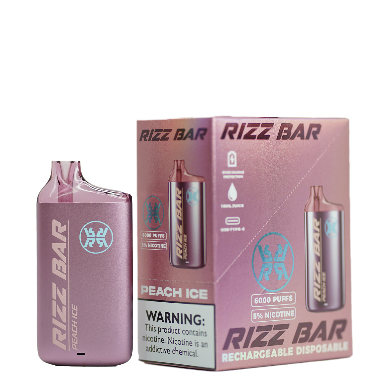 Rizz Bar 6K Peach Ice - Image 2