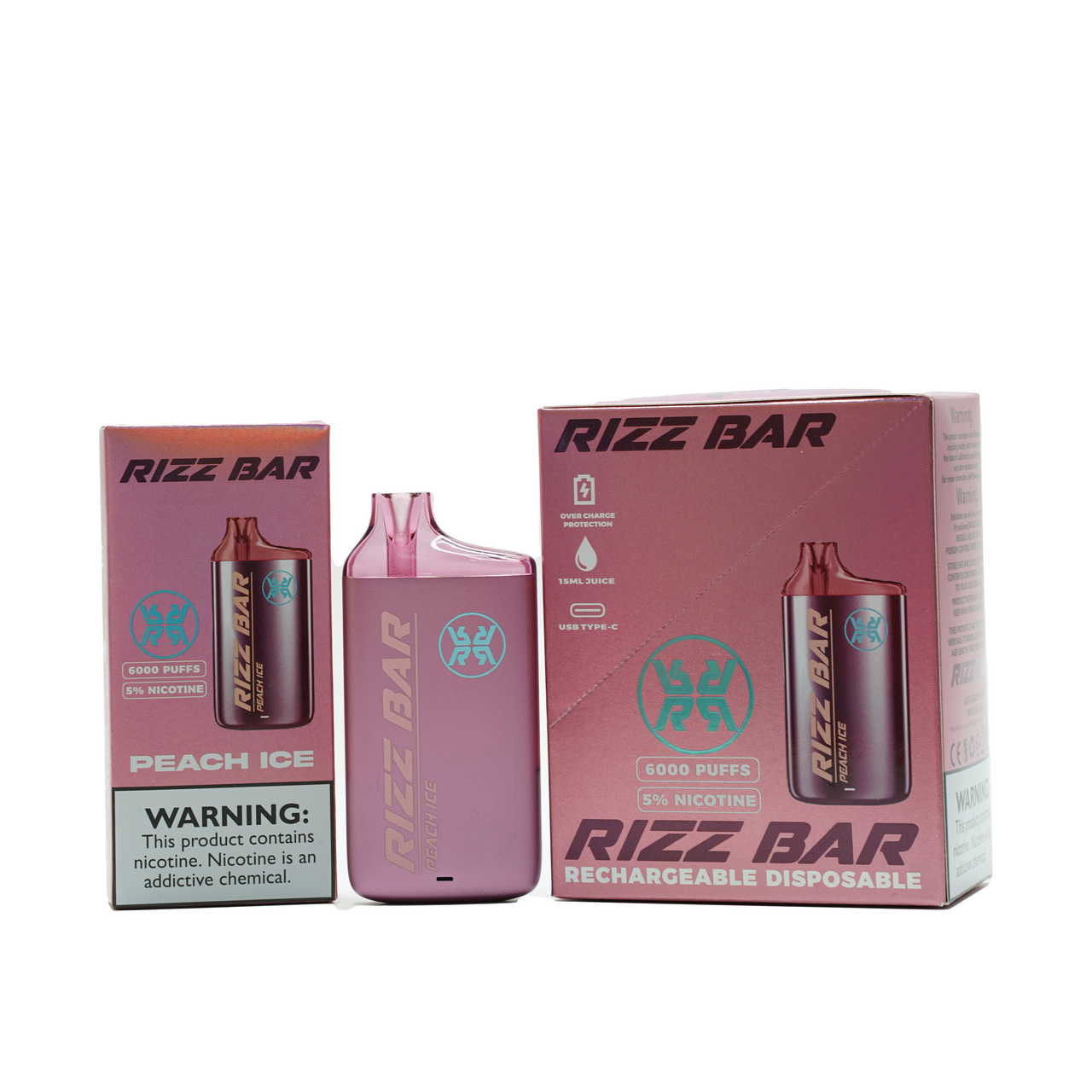 Rizz Bar 6K Peach Ice - Image 3