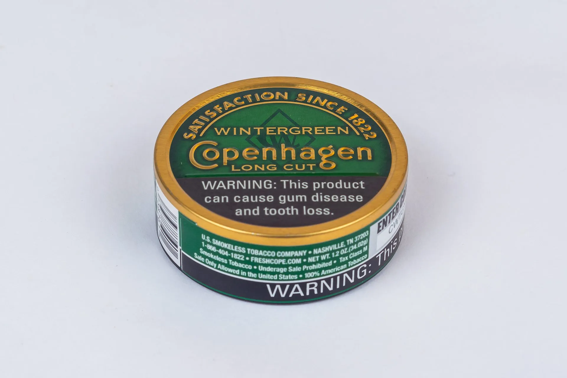 Copenhagen Wintergreen Smooth 1.2oz Long Cut