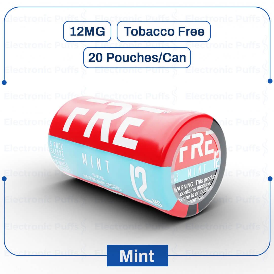 FRE Mint 12MG Nicotine Pouches – 5 Can Roll