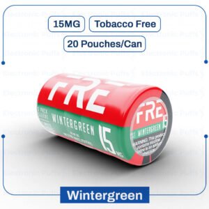 FRE Wintergreen 15MG Nicotine Pouches – 5 Can Roll