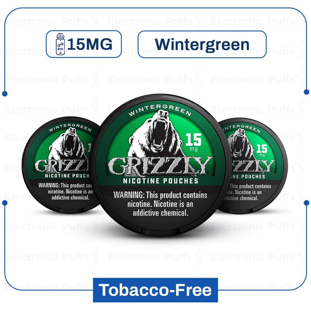 Grizzly Wintergreen 15 mg Nicotine Pouch