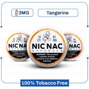 Nic Nac Tangerine 3mg Nicotine Pouches – 5 Cans