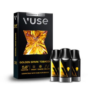 Vuse Prismatic Golden Spark Tobacco 5% – 3pk – Box Of 5