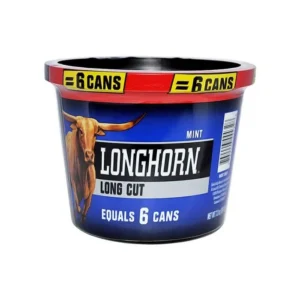 LONGHORN MINT TUB 72OZ LONG CUT