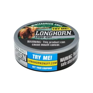 LONGHORN WINTERGREEN CHILL 12OZ LONG CUT
