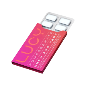LUCY POMEGRANATE 4MG NICOTINE GUM