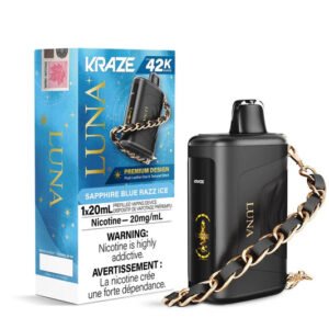 Sapphire Blue Razz Ice Kraze Luna 42K Disposable Vape