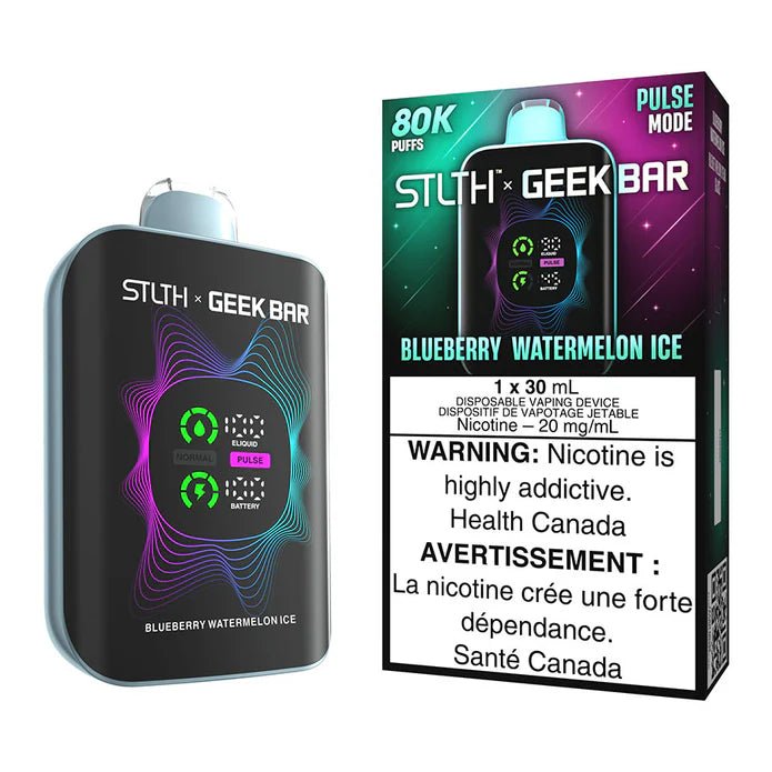 Blueberry Watermelon Ice STLTH X Geek Bar Disposable Vape 80K
