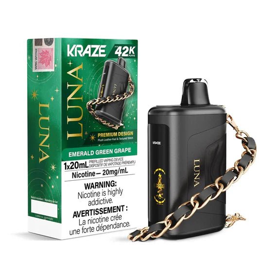 Emerald Green Grape Kraze Luna 42K Disposable Vape