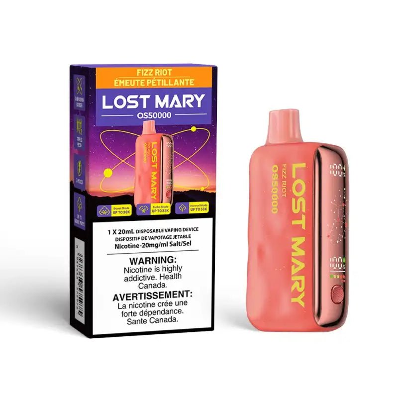 Fizz Riot Flavour Lost Mary OS50000 Disposable Vape-NEW - Image 2
