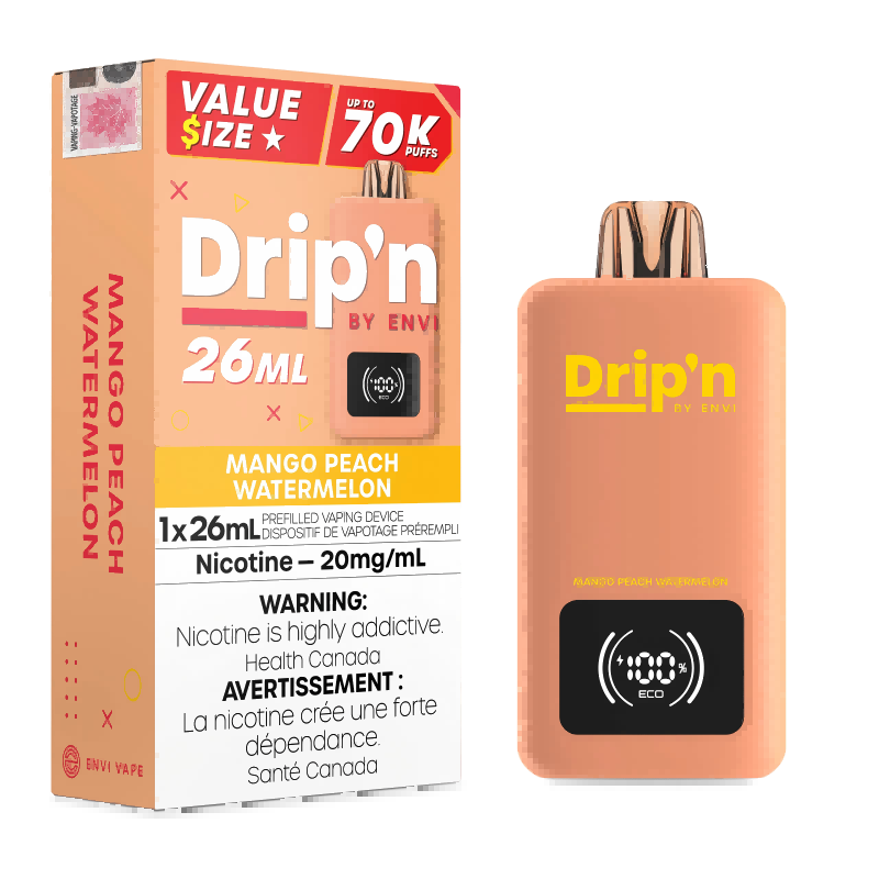Mango Peach Watermelon Envi Drip’n 70K Disposable Vape