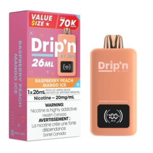 Raspberry Peach Mango Ice Envi Drip’n 70K Disposable Vape