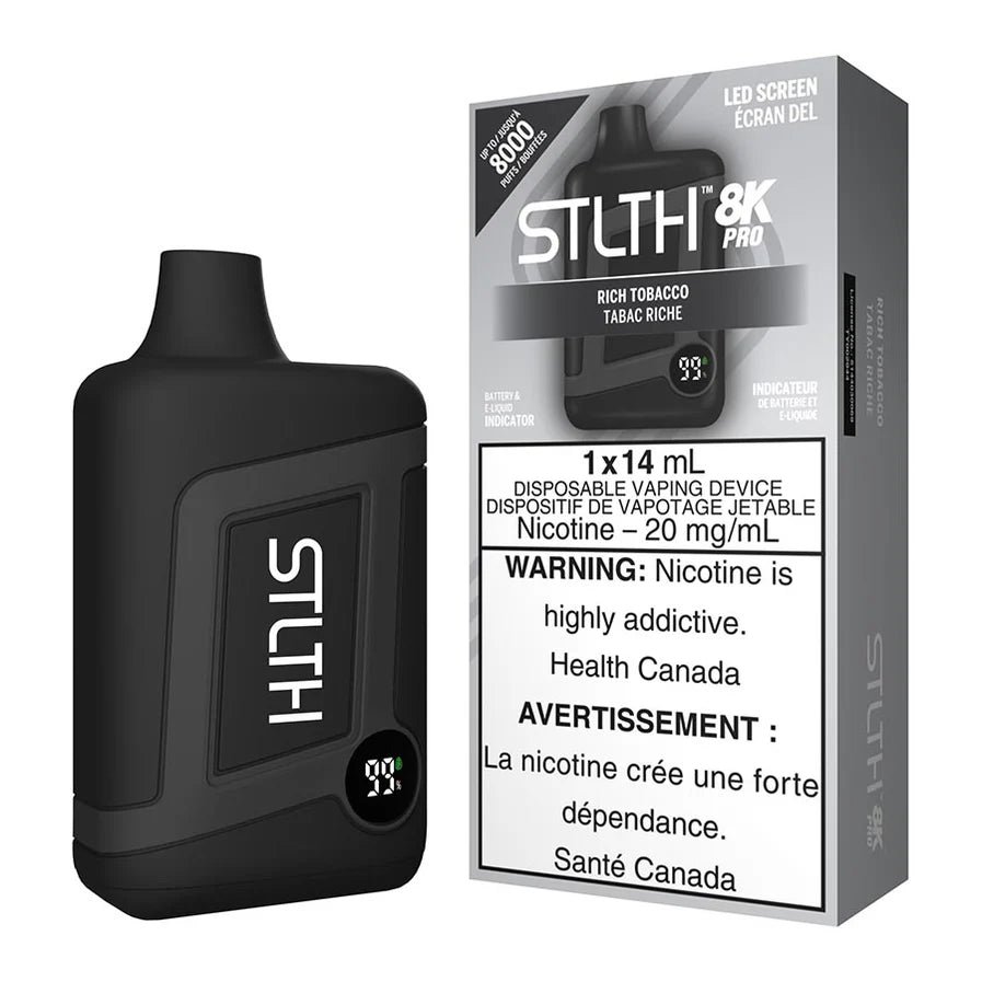 Rich Tobacco STLTH 8K Pro Disposable Vape