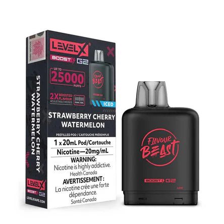 Strawberry Cherry Watermelon Iced- Level X Boost G2 Pods