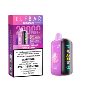 Strawberry Banana Glubble Elf Bar GH20k Disposable Vape