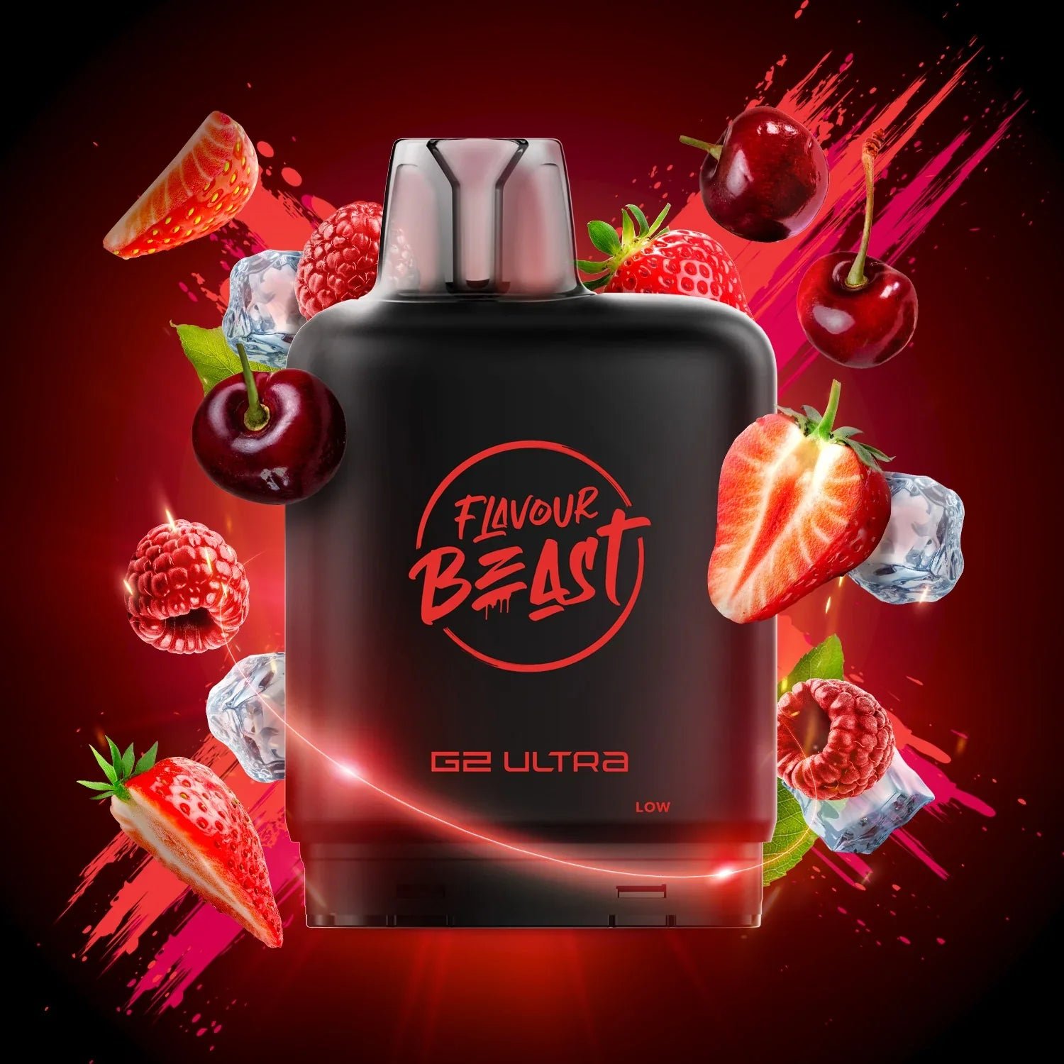 Strawberry Raspberry Cherry (Iced) - Level X Flavour Beast G2 Ultra 50K