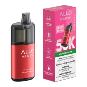 Watermelon Ice Allo Intense Nuud 50K Disposable Vape Device