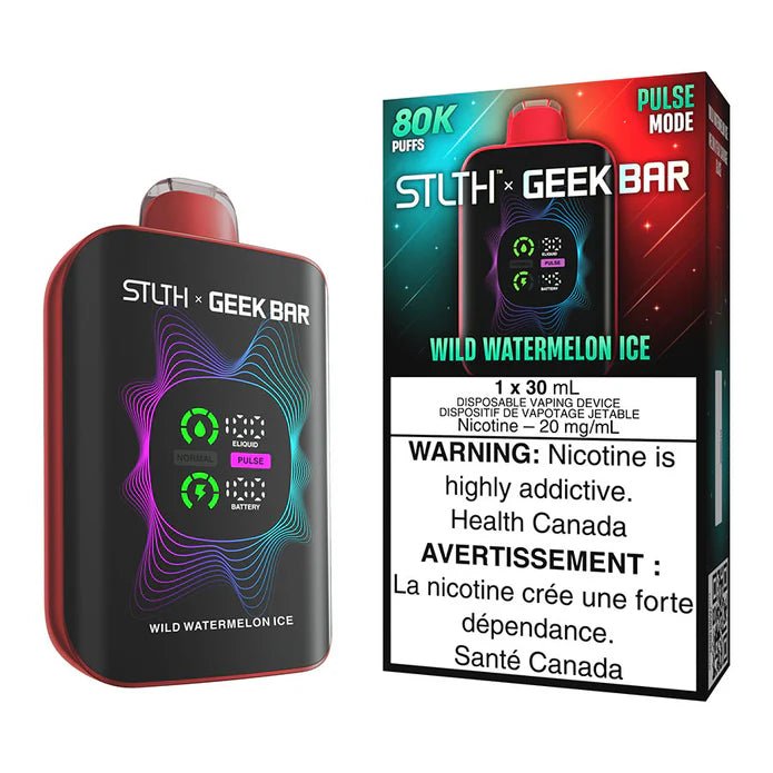 Wild Watermelon Ice STLTH X Geek Bar Disposable Vape 80K