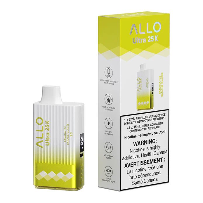 Banana Ice 17ml Allo Ultra 25K Disposable Vape