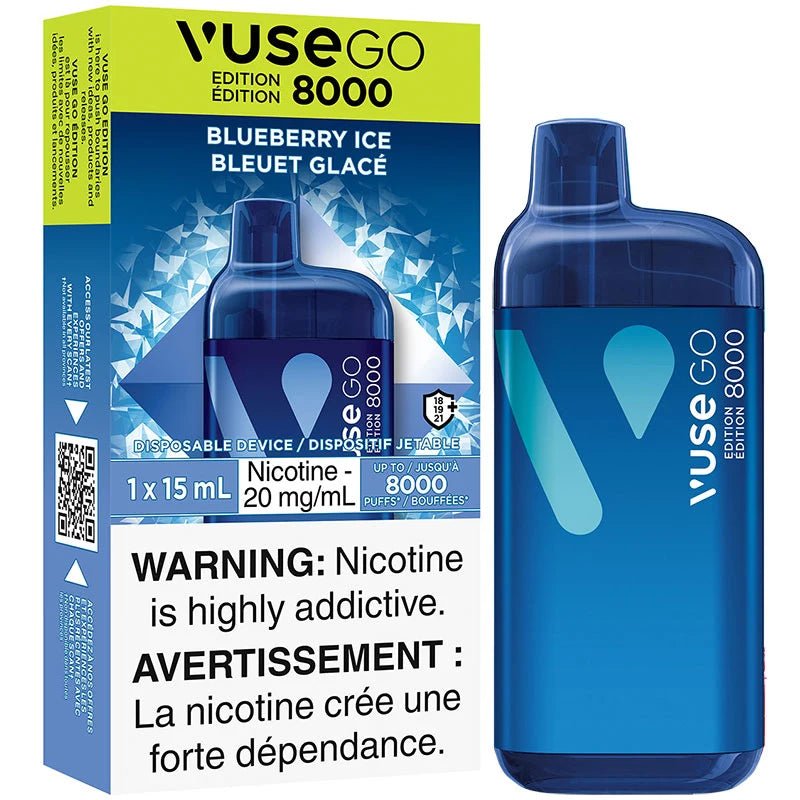 Blue Raspberry Ice Vuse GO 8000 Disposable Vape