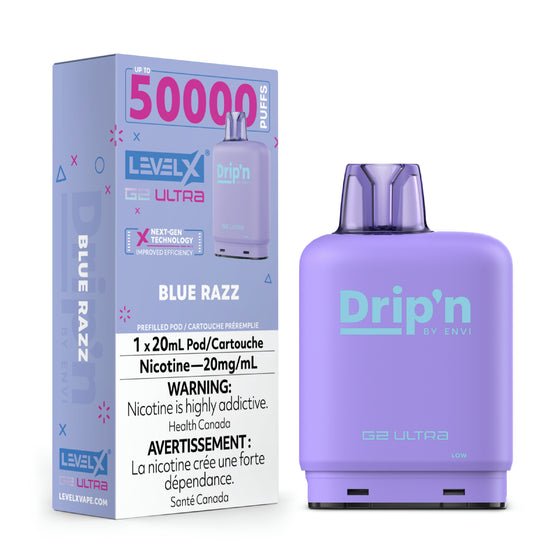Blue Razz-Drip'n Level X G2 Ultra 50k