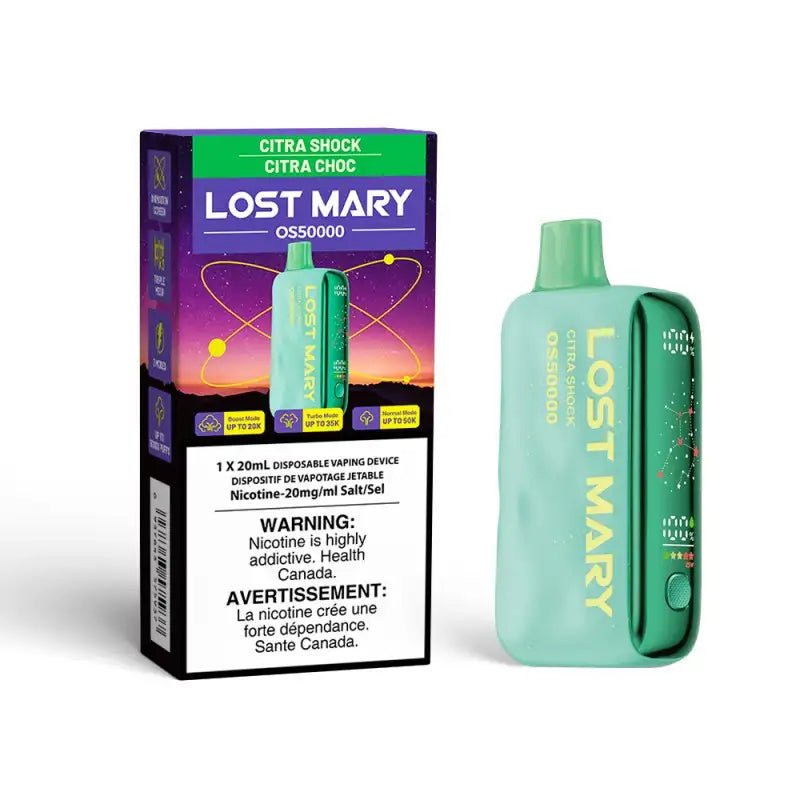 Citra Shock Flavour Lost Mary OS50000 Disposable Vape-NEW - Image 2