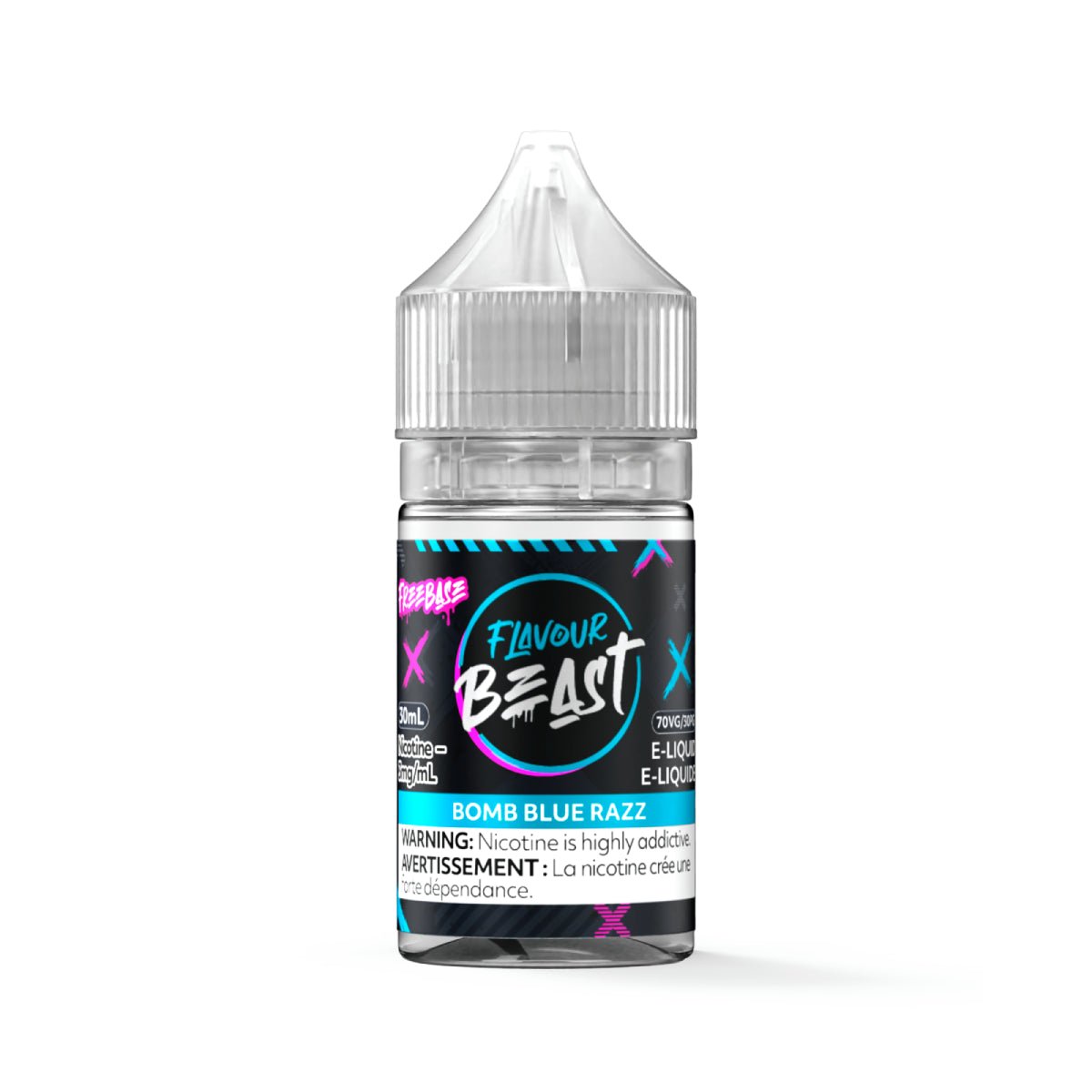 Bomb Blue Razz - Flavour Beast E-Liquid Freebase 30ML'