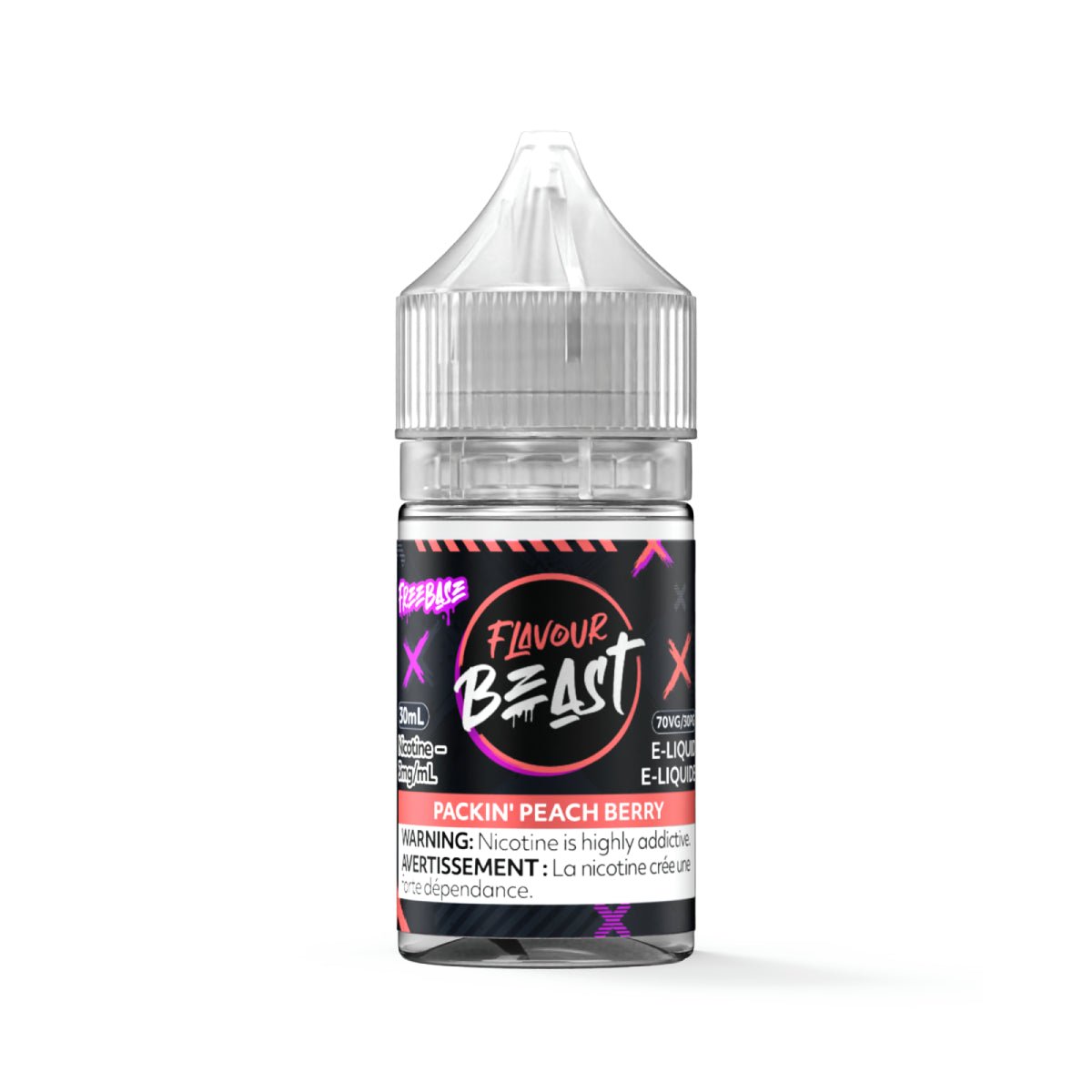 Packin' Peach Berry - Flavour Beast E-Liquid Freebase 30ML'