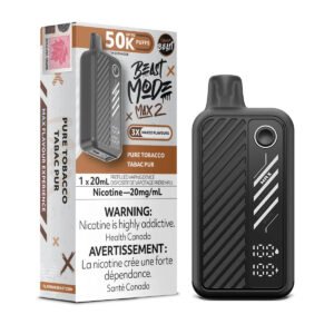 Pure Tobacco Flavour Beast Beast Mode Max 2 50K Disposable Vape