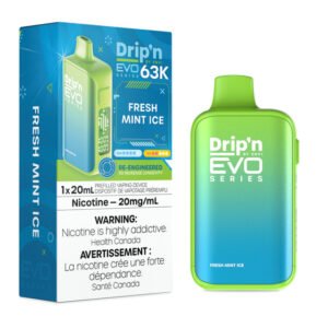 Fresh Mint Ice Drip'n by Envi EVO 63K Disposable Vape