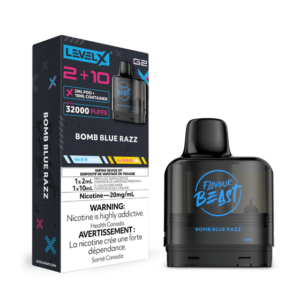 Bomb Blue Razz Flavour Beast Level X G2 2+10